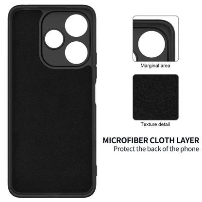 For Xiaomi Poco M6 Plus 5G Neo Case Anti-Drop Liquid Silicone Phone Cover with Strap