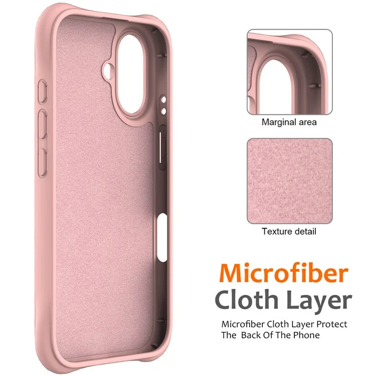 For iPhone 16 Case Compatible with MagSafe Ripple Texture Liquid Silicone Protective Cover with Strap