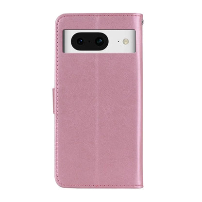 For Google Pixel 9 Pro  /  Pixel 9 Wallet Case Owl Flower Imprinted Rhinestone Leather Cover