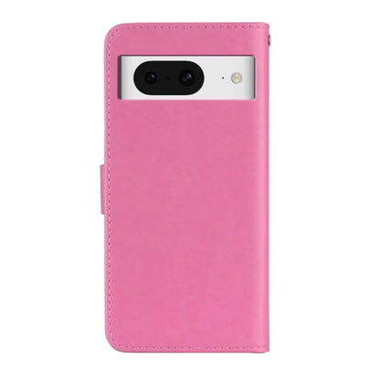For Google Pixel 9 Pro  /  Pixel 9 Wallet Case Owl Flower Imprinted Rhinestone Leather Cover