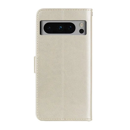 For Google Pixel 9 Pro XL Case Owl Flower Imprinted Leather Cover Wallet with Strap