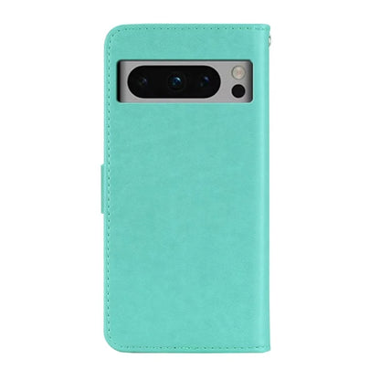 For Google Pixel 9 Pro XL Case Owl Flower Imprinted Leather Cover Wallet with Strap