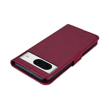 For Google Pixel 9 Pro  /  Pixel 9 Case Owl Flower Imprinted Leather Cover Wallet with Strap