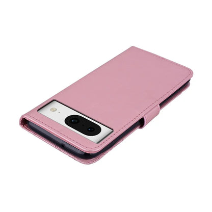 For Google Pixel 9 Pro  /  Pixel 9 Case Owl Flower Imprinted Leather Cover Wallet with Strap