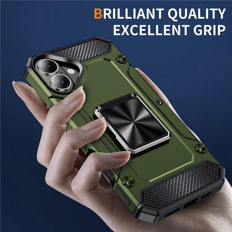For iPhone 16 Case Military Grade Anti-Drop TPU+PC Phone Shell