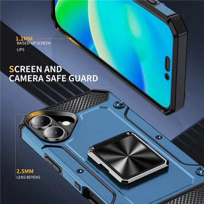 For iPhone 16 Case Military Grade Anti-Drop TPU+PC Phone Shell