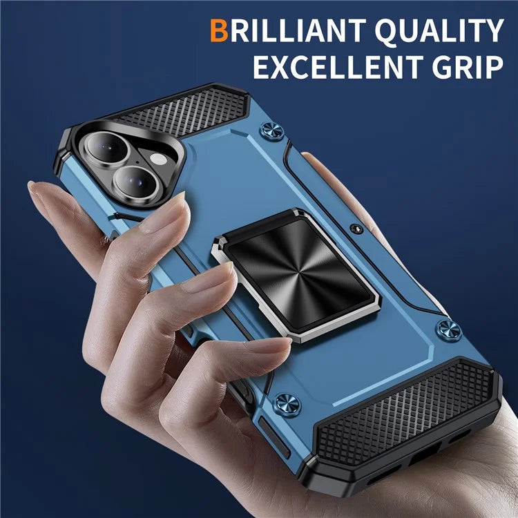 For iPhone 16 Case Military Grade Anti-Drop TPU+PC Phone Shell