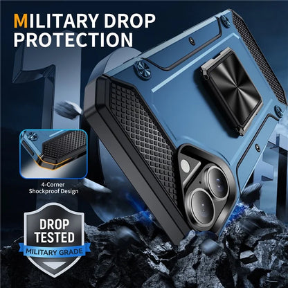 For iPhone 16 Case Military Grade Anti-Drop TPU+PC Phone Shell