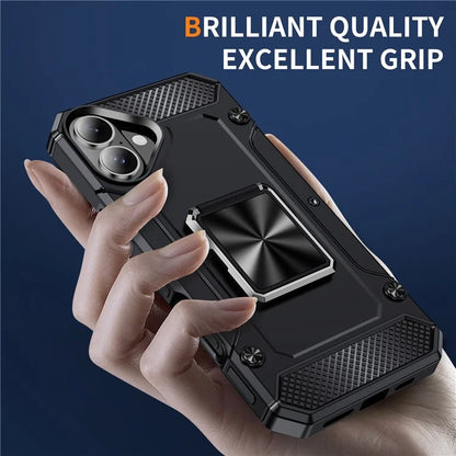For iPhone 16 Case Military Grade Anti-Drop TPU+PC Phone Shell