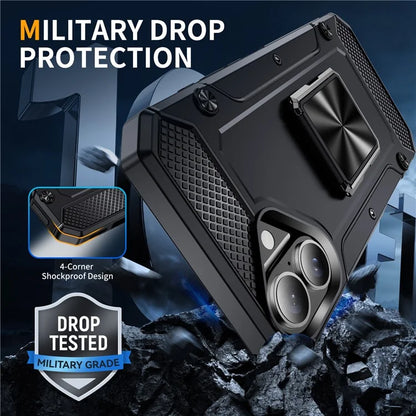 For iPhone 16 Case Military Grade Anti-Drop TPU+PC Phone Shell
