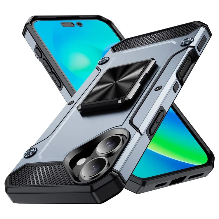 For iPhone 16 Case Military Grade Anti-Drop TPU+PC Phone Shell
