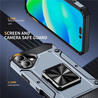 For iPhone 16 Case Military Grade Anti-Drop TPU+PC Phone Shell