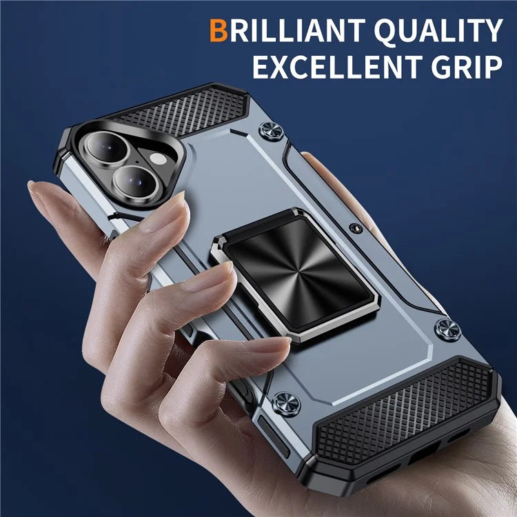 For iPhone 16 Case Military Grade Anti-Drop TPU+PC Phone Shell