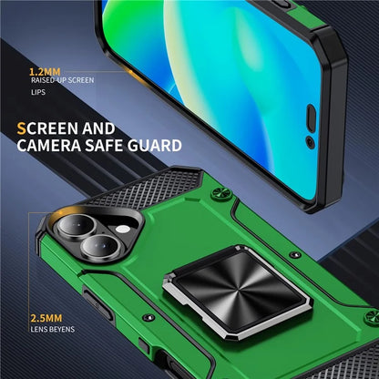 For iPhone 16 Case Military Grade Anti-Drop TPU+PC Phone Shell