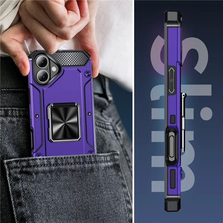 For iPhone 16 Case Military Grade Anti-Drop TPU+PC Phone Shell