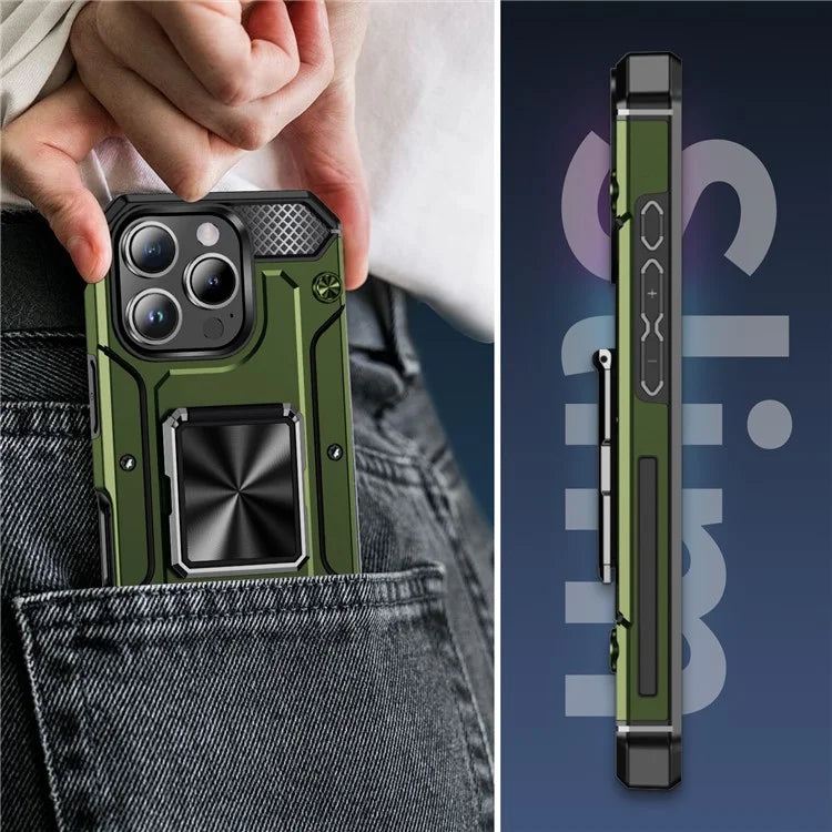 For iPhone 16 Pro Case Military Grade Anti-Drop TPU+PC Phone Shell