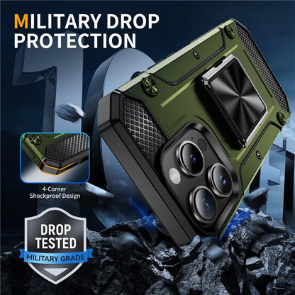 For iPhone 16 Pro Case Military Grade Anti-Drop TPU+PC Phone Shell