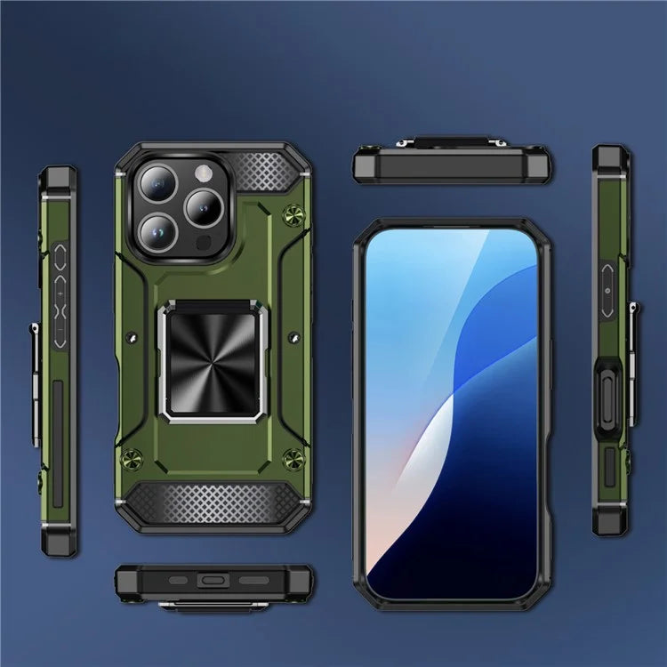 For iPhone 16 Pro Case Military Grade Anti-Drop TPU+PC Phone Shell