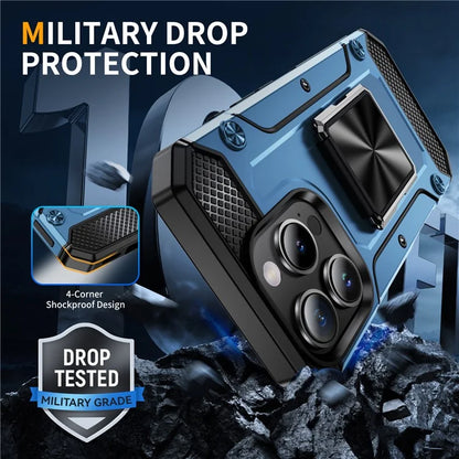 For iPhone 16 Pro Case Military Grade Anti-Drop TPU+PC Phone Shell