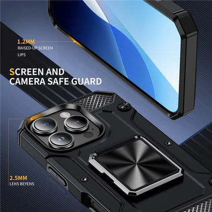 For iPhone 16 Pro Case Military Grade Anti-Drop TPU+PC Phone Shell