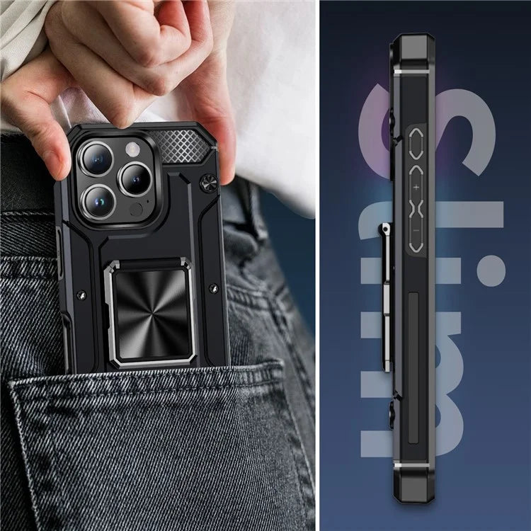 For iPhone 16 Pro Case Military Grade Anti-Drop TPU+PC Phone Shell