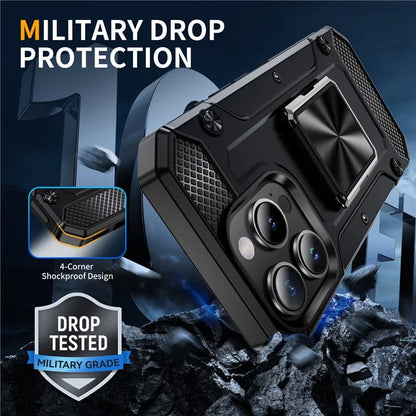 For iPhone 16 Pro Case Military Grade Anti-Drop TPU+PC Phone Shell