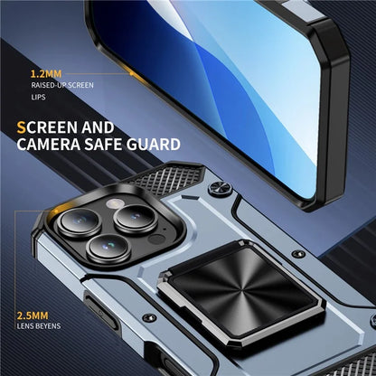 For iPhone 16 Pro Case Military Grade Anti-Drop TPU+PC Phone Shell