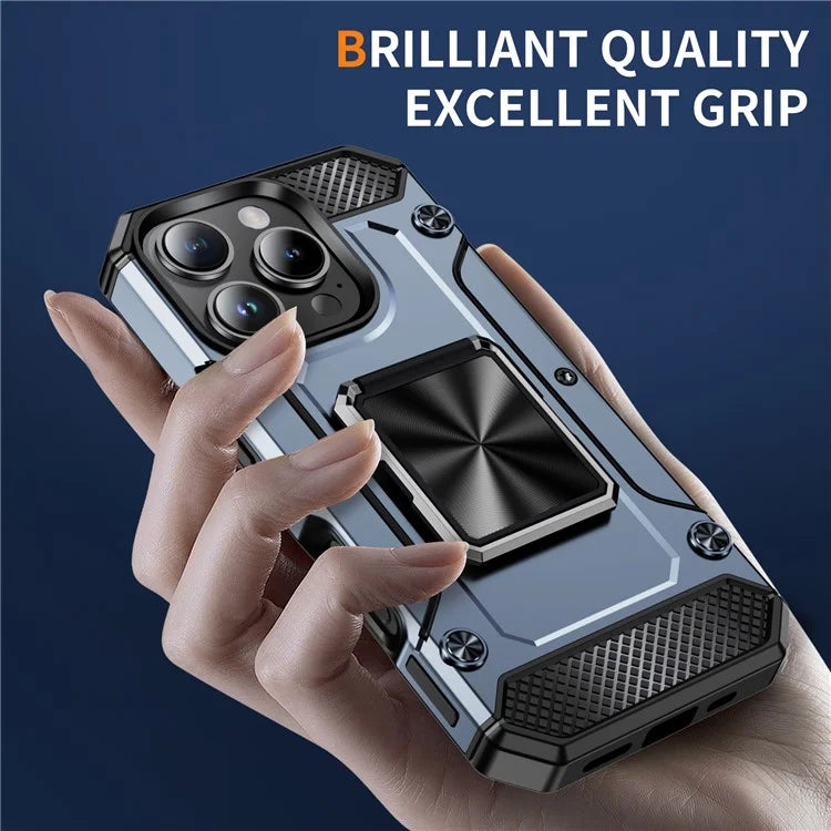 For iPhone 16 Pro Case Military Grade Anti-Drop TPU+PC Phone Shell
