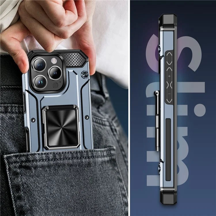 For iPhone 16 Pro Case Military Grade Anti-Drop TPU+PC Phone Shell
