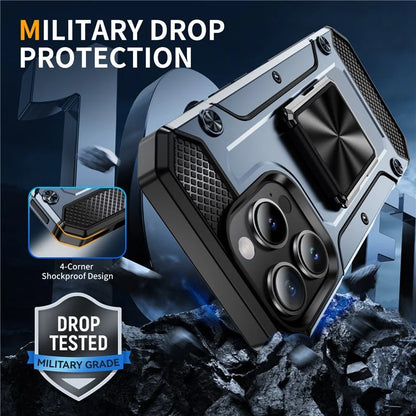 For iPhone 16 Pro Case Military Grade Anti-Drop TPU+PC Phone Shell
