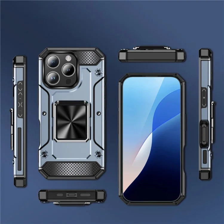 For iPhone 16 Pro Case Military Grade Anti-Drop TPU+PC Phone Shell