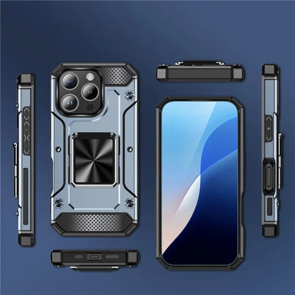 For iPhone 16 Pro Case Military Grade Anti-Drop TPU+PC Phone Shell