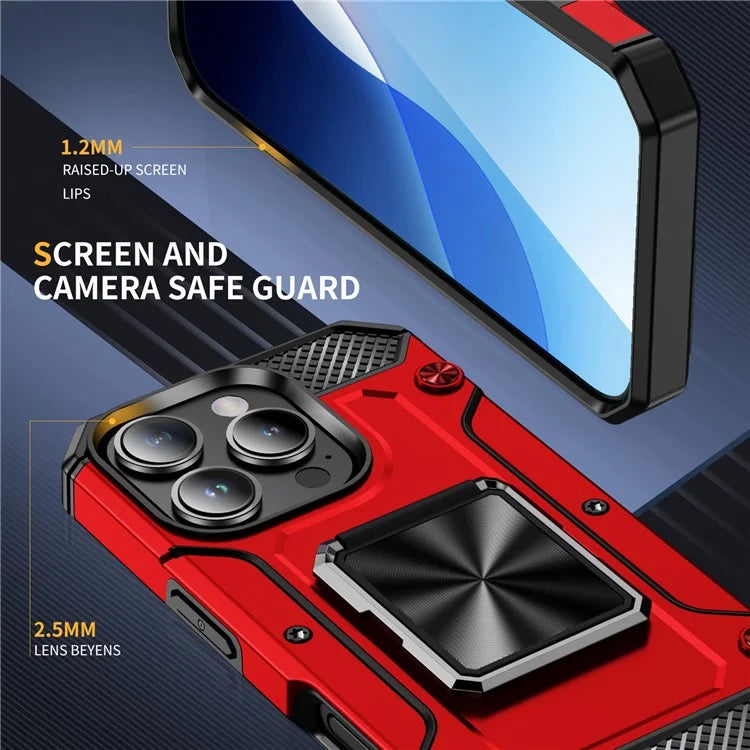 For iPhone 16 Pro Case Military Grade Anti-Drop TPU+PC Phone Shell