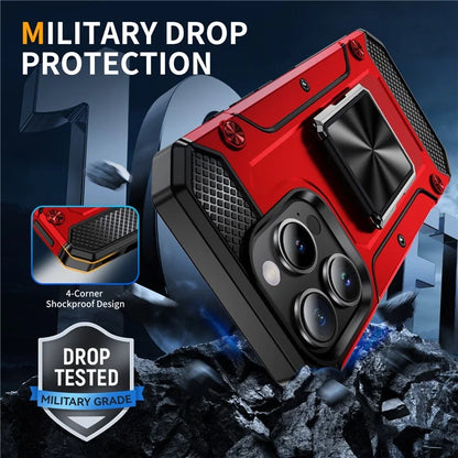For iPhone 16 Pro Case Military Grade Anti-Drop TPU+PC Phone Shell