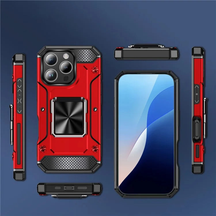 For iPhone 16 Pro Case Military Grade Anti-Drop TPU+PC Phone Shell