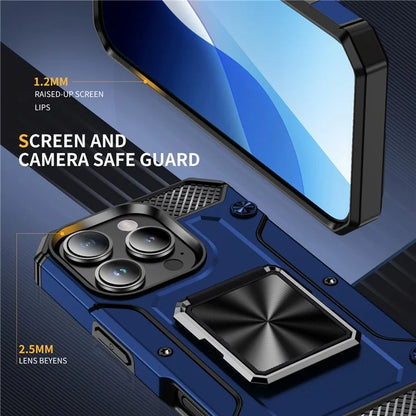 For iPhone 16 Pro Case Military Grade Anti-Drop TPU+PC Phone Shell