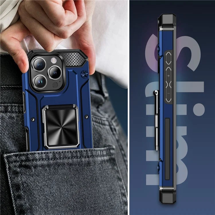 For iPhone 16 Pro Case Military Grade Anti-Drop TPU+PC Phone Shell
