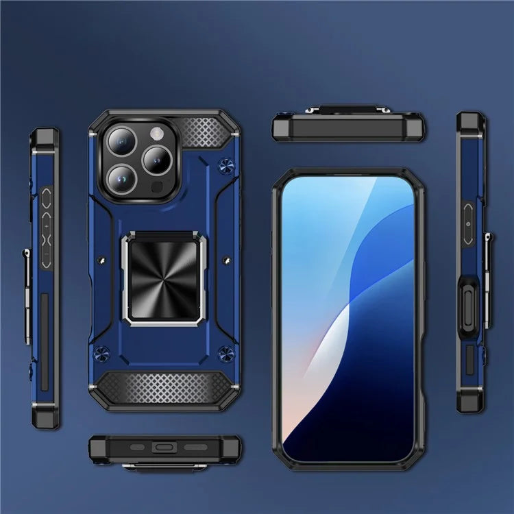 For iPhone 16 Pro Case Military Grade Anti-Drop TPU+PC Phone Shell