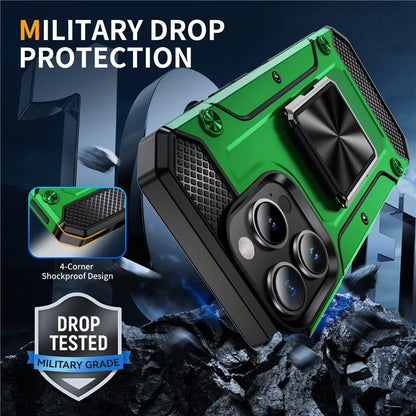 For iPhone 16 Pro Case Military Grade Anti-Drop TPU+PC Phone Shell