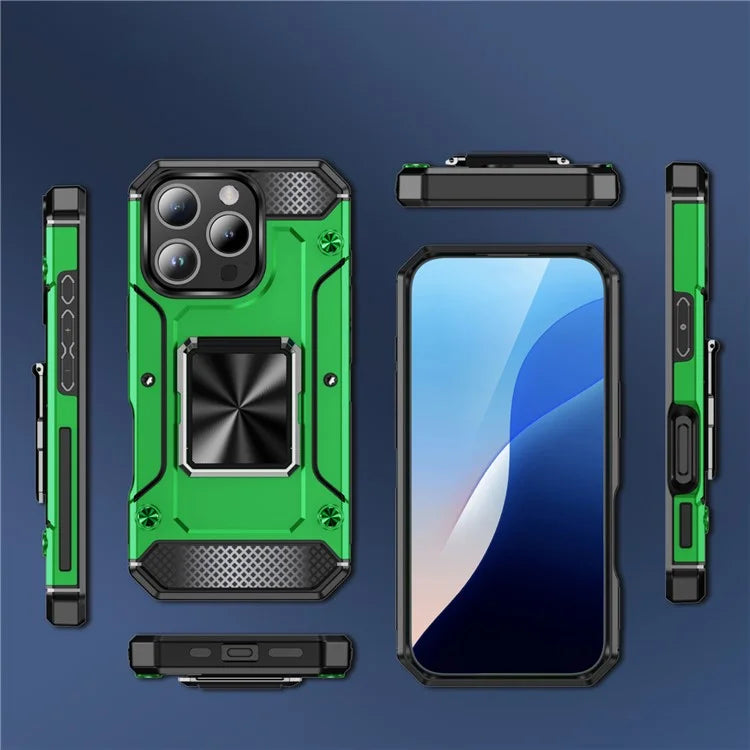 For iPhone 16 Pro Case Military Grade Anti-Drop TPU+PC Phone Shell