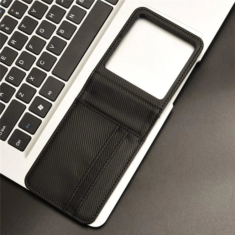 For Motorola Razr 50 5G Case PU Leather+PC Card Holder Mobile Phone Cover