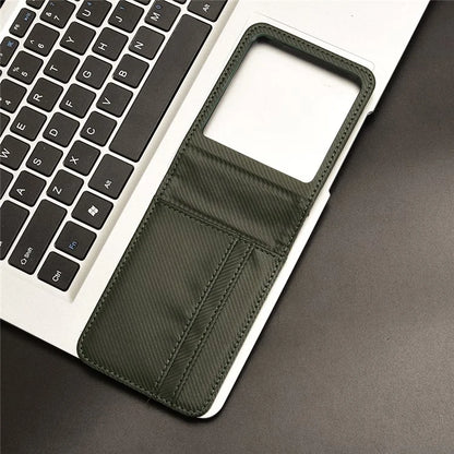 For Motorola Razr 50 5G Case PU Leather+PC Card Holder Mobile Phone Cover