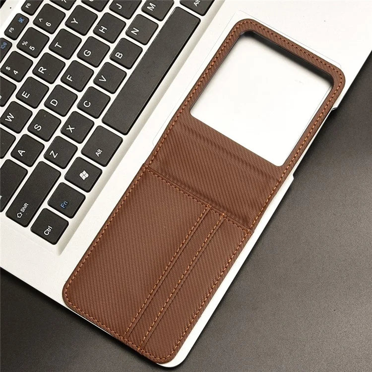 For Motorola Razr 50 5G Case PU Leather+PC Card Holder Mobile Phone Cover