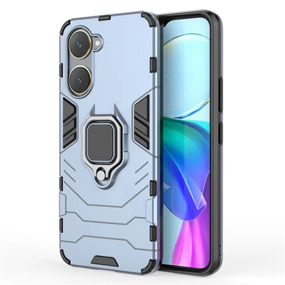 For vivo Y03 / Y28s 5G Case PC+TPU Protective Phone Cover with Ring Kickstand