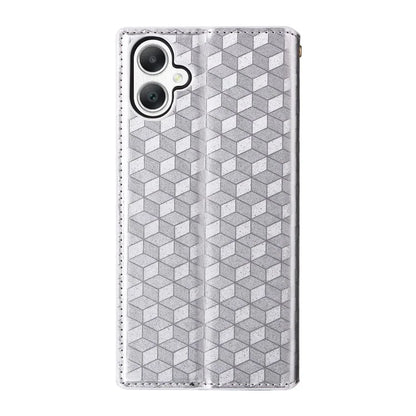 For Samsung Galaxy A06 Wallet Case Rhombus Imprinted Leather Phone Cover