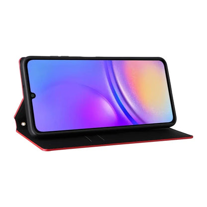 For Samsung Galaxy A06 Wallet Case Rhombus Imprinted Leather Phone Cover