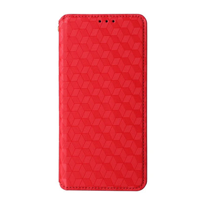 For Samsung Galaxy A06 Wallet Case Rhombus Imprinted Leather Phone Cover