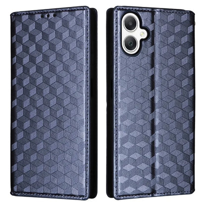 For Samsung Galaxy A06 Wallet Case Rhombus Imprinted Leather Phone Cover