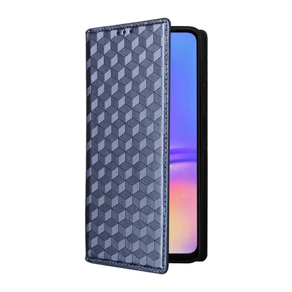 For Samsung Galaxy A06 Wallet Case Rhombus Imprinted Leather Phone Cover