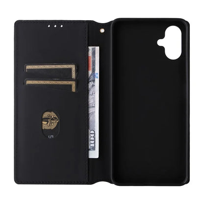 For Samsung Galaxy A06 Wallet Case Rhombus Imprinted Leather Phone Cover